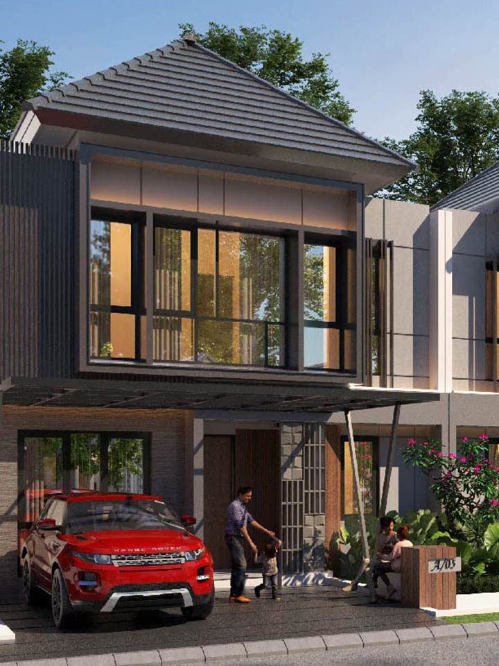 Tipe 8 Tampak Depan Cluster Mississippi Solo Urbana City